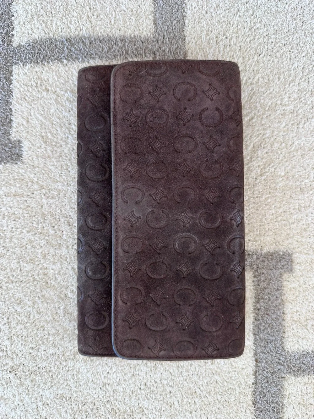 Chocolate brown Celine wallet